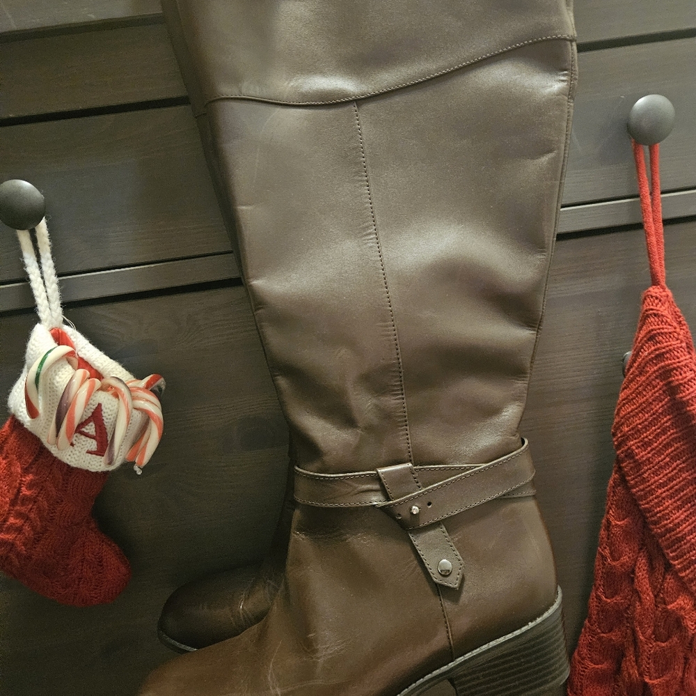 New Extended Calf Alfani Brown Boots